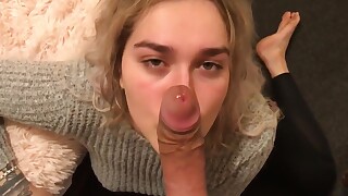 blonde big-cock cumshot deepthroat huge-cock oral pov prostitut teen